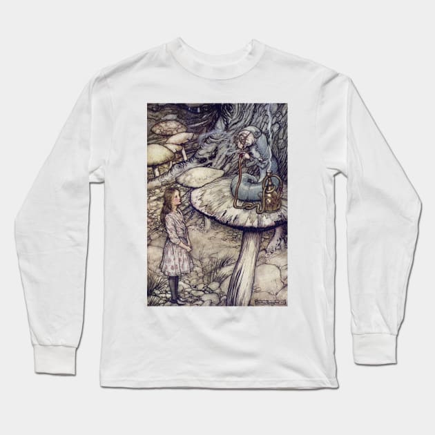 Alice In Wonderland - Arthur Rackham - 3 Long Sleeve T-Shirt by Illustration Station